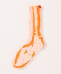 UNIVERSAL PRODUCTS（ユニバーサルプロダクツ）の「UNIVERSAL OVERALL/クルーソックスむら染リブクルー LU-003-401（ソックス/靴下）」