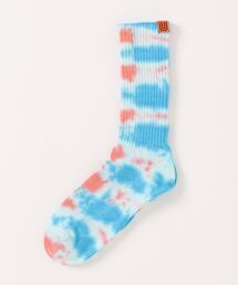 UNIVERSAL PRODUCTS（ユニバーサルプロダクツ）の「UNIVERSAL OVERALL/クルーソックスむら染リブクルー LU-003-401（ソックス/靴下）」