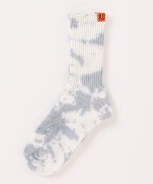 UNIVERSAL PRODUCTS（ユニバーサルプロダクツ）の「UNIVERSAL OVERALL/クルーソックスむら染リブクルー LU-003-401（ソックス/靴下）」