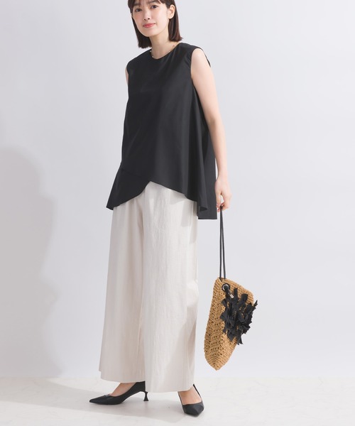 PICCIN（ピッチン）の「ノースリーブフレアブラウス（シャツ/ブラウス・レディース・ブラック/オフホワイト/サックスブルー・M）」の17枚目の写真