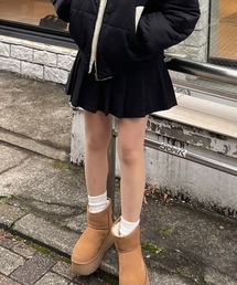 RiLi（リリ）の「コーデュロイベルトプリーツスカート【RL】（スカート）」
