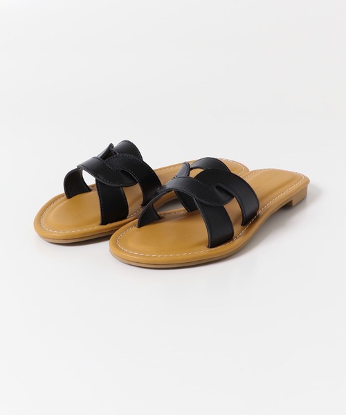 URBAN RESEARCH DOORS（アーバンリサーチドアーズ）の「カッティングサンダル（サンダル・レディース・ブラック/ホワイト・38/37/36）」の6枚目の写真