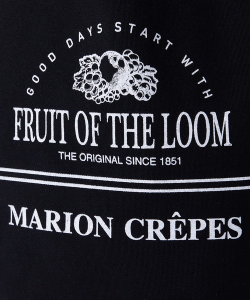FRUIT OF THE LOOM(フルーツオブザルーム)の「【MARION CREPES × FRUIT OF THE LOOM】マリオンクレープ × フルーツオブザルーム TOTE BAG B(トートバッグ・レディース・ブラック/オフホワイト・FREE)」の9枚目の写真