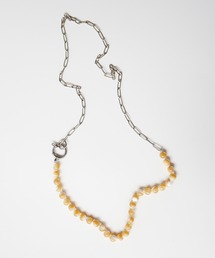 【TUWAKRIM】クリームマザーオブパーロングネックレス