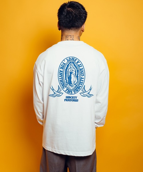 Subciety（サブサエティ）の「MEDAILLE L/S TEE（Tシャツ/カットソー・メンズ・スミクロ/アッシュ/ブラック/ホワイト・SMALL/XX-LARGE/X-LARGE/LARGE/MEDIUM）」の17枚目の写真