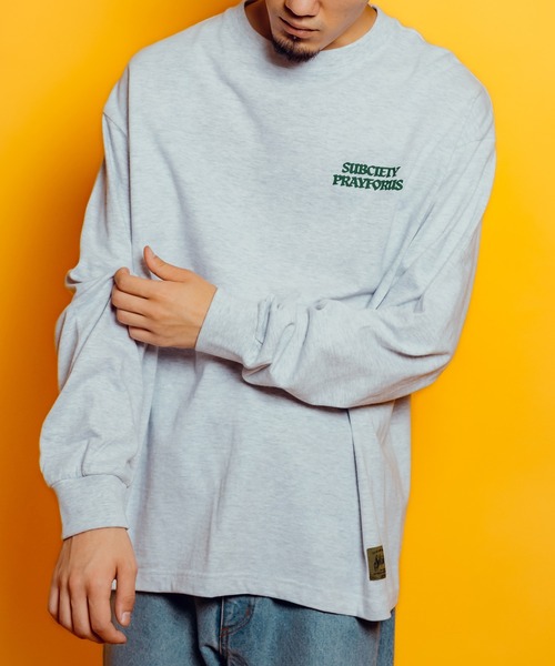 Subciety（サブサエティ）の「MEDAILLE L/S TEE（Tシャツ/カットソー・メンズ・スミクロ/アッシュ/ブラック/ホワイト・SMALL/XX-LARGE/X-LARGE/LARGE/MEDIUM）」の19枚目の写真