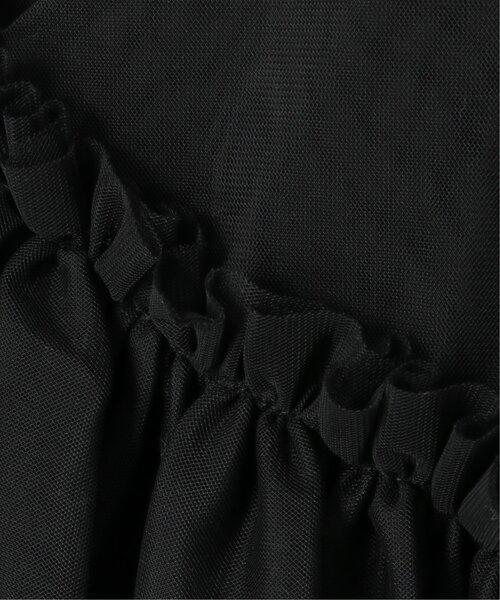 notch.（ノッチ）の「チュールアシメフリルビスチェ（キャミソール・レディース・ブラック/オフホワイト/グレー・M）」の12枚目の写真
