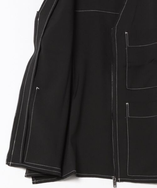 THISIS（ディスイズ）の「ステッチZIPベスト（ベスト・メンズ・ブラック/カーキ/チャコールグレー・LARGE/X-LARGE/MEDIUM）」の5枚目の写真