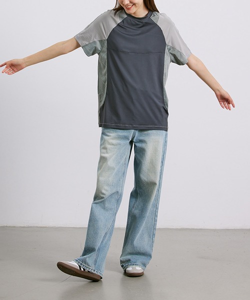 aimoha(アイモハ)の「aimoha outdoor ユニセックス バイカラー 速乾Tシャツ (SS)(Tシャツ/カットソー・レディース・ダークグレー・SMALL/MEDIUM/LARGE)」の19枚目の写真