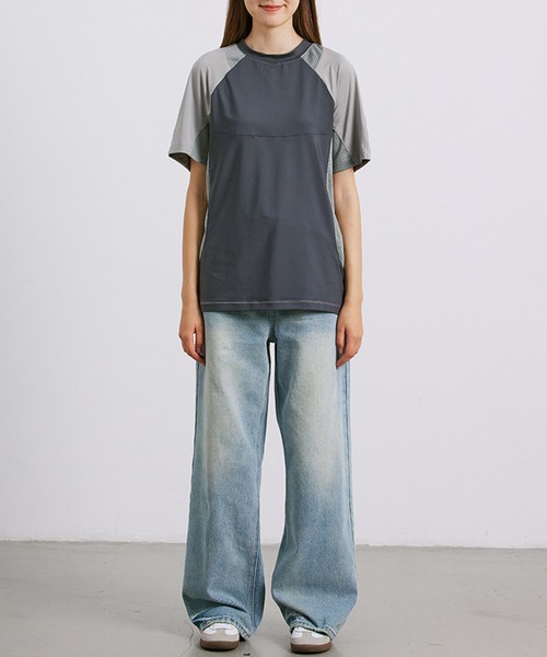 aimoha(アイモハ)の「aimoha outdoor ユニセックス バイカラー 速乾Tシャツ (SS)(Tシャツ/カットソー・レディース・ダークグレー・SMALL/MEDIUM/LARGE)」の22枚目の写真