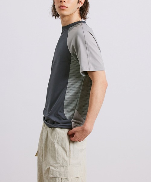 aimoha(アイモハ)の「aimoha outdoor ユニセックス バイカラー 速乾Tシャツ (SS)(Tシャツ/カットソー・レディース・ダークグレー・SMALL/MEDIUM/LARGE)」の9枚目の写真