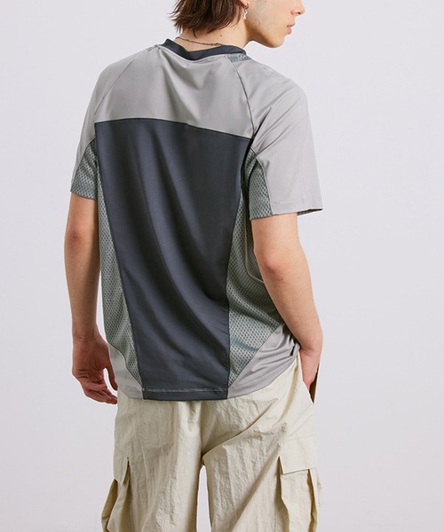 aimoha(アイモハ)の「aimoha outdoor ユニセックス バイカラー 速乾Tシャツ (SS)(Tシャツ/カットソー・レディース・ダークグレー・SMALL/MEDIUM/LARGE)」の11枚目の写真