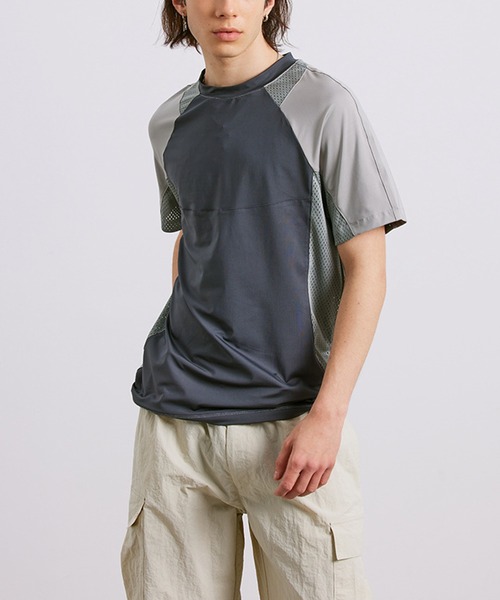 aimoha(アイモハ)の「aimoha outdoor ユニセックス バイカラー 速乾Tシャツ (SS)(Tシャツ/カットソー・レディース・ダークグレー・SMALL/MEDIUM/LARGE)」の13枚目の写真