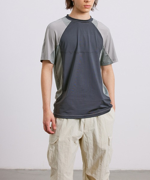 aimoha(アイモハ)の「aimoha outdoor ユニセックス バイカラー 速乾Tシャツ (SS)(Tシャツ/カットソー・レディース・ダークグレー・SMALL/MEDIUM/LARGE)」の14枚目の写真
