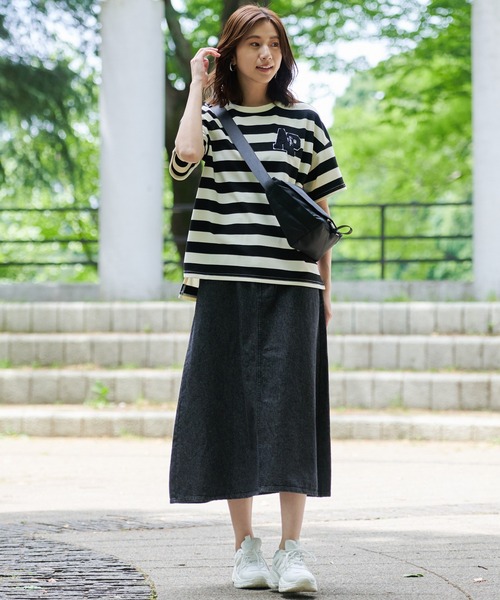 Arnold Palmer（アーノルドパーマー）の「撥水 メッセンジャーバッグ（ショルダーバッグ・レディース・ブラック/アイボリー/グリーン・F）」の13枚目の写真