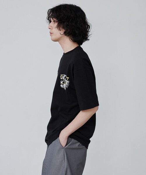 coen(コーエン)の「刺繍ハッポウプリントTシャツ(Tシャツ/カットソー・メンズ・ブラック/ネイビー/その他1/その他2・M/L/XL)」の9枚目の写真