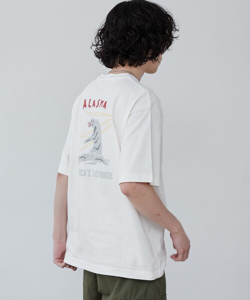coen(コーエン)の「刺繍ハッポウプリントTシャツ(Tシャツ/カットソー・メンズ・ブラック/ネイビー/その他1/その他2・M/L/XL)」の18枚目の写真