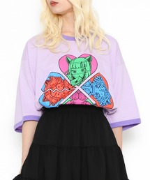 PUNYUS | 恋愛しようぜ若者ビッグリンガーＴシャツ(Tシャツ/カットソー)