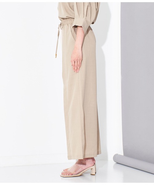 Settimissimo（セッティミッシモ）の「リネンタッチリブ切替ワイドパンツ（その他パンツ・レディース・ブラック/ベージュ・FREE）」の16枚目の写真