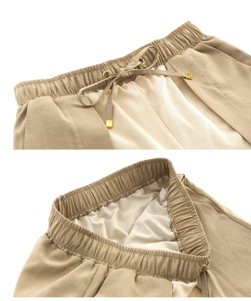 Settimissimo（セッティミッシモ）の「リネンタッチリブ切替ワイドパンツ（その他パンツ・レディース・ブラック/ベージュ・FREE）」の18枚目の写真