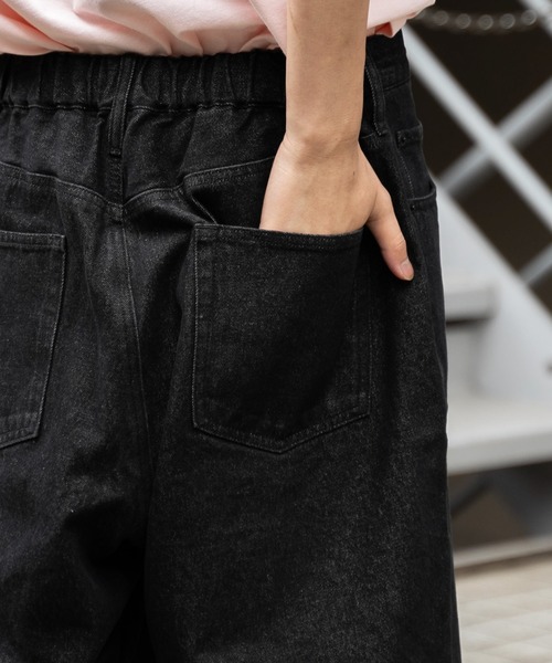 WEGO（ウィゴー）の「WEGO/デニムバギーショーツ（デニムパンツ・メンズ・コバルトブルー/ブラック/グレー・LARGE/MEDIUM）」の14枚目の写真