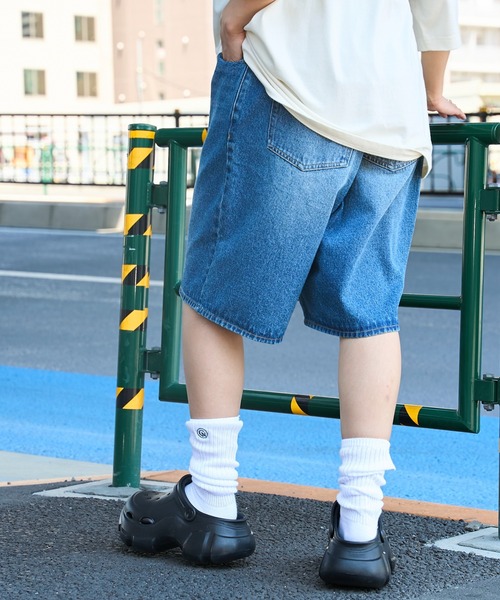 WEGO（ウィゴー）の「WEGO/デニムバギーショーツ（デニムパンツ・メンズ・コバルトブルー/ブラック/グレー・LARGE/MEDIUM）」の10枚目の写真