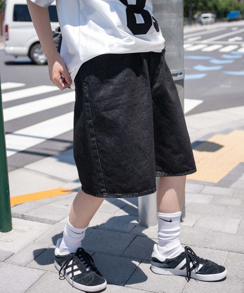 WEGO（ウィゴー）の「WEGO/デニムバギーショーツ（デニムパンツ・メンズ・コバルトブルー/ブラック/グレー・LARGE/MEDIUM）」の7枚目の写真