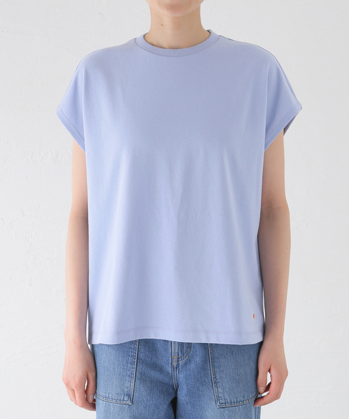 SLOBE IENA（スローブイエナ）の「DANTON/ダントン DOLMAN SLEEVE TEE DT-C0202（Tシャツ/カットソー・レディース・アイボリー/スカイブルー・FREE）」の2枚目の写真
