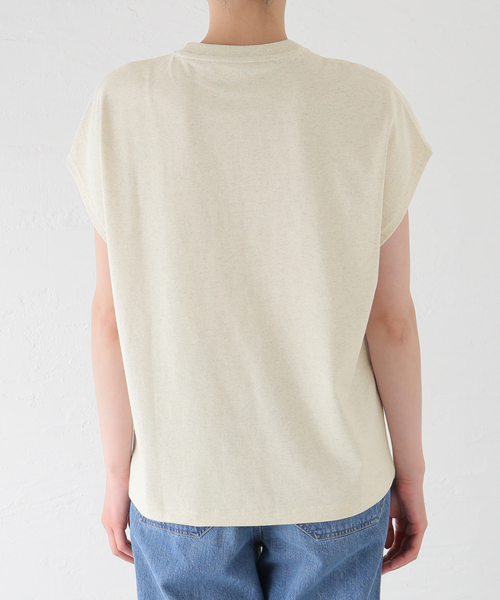 SLOBE IENA（スローブイエナ）の「DANTON/ダントン DOLMAN SLEEVE TEE DT-C0202（Tシャツ/カットソー・レディース・アイボリー/スカイブルー・FREE）」の11枚目の写真