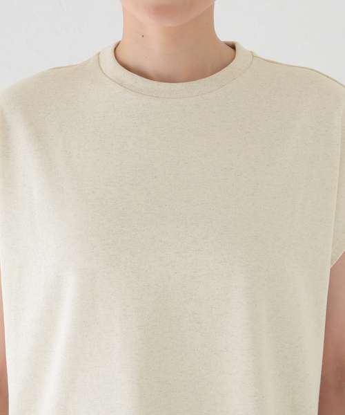 SLOBE IENA（スローブイエナ）の「DANTON/ダントン DOLMAN SLEEVE TEE DT-C0202（Tシャツ/カットソー・レディース・アイボリー/スカイブルー・FREE）」の12枚目の写真