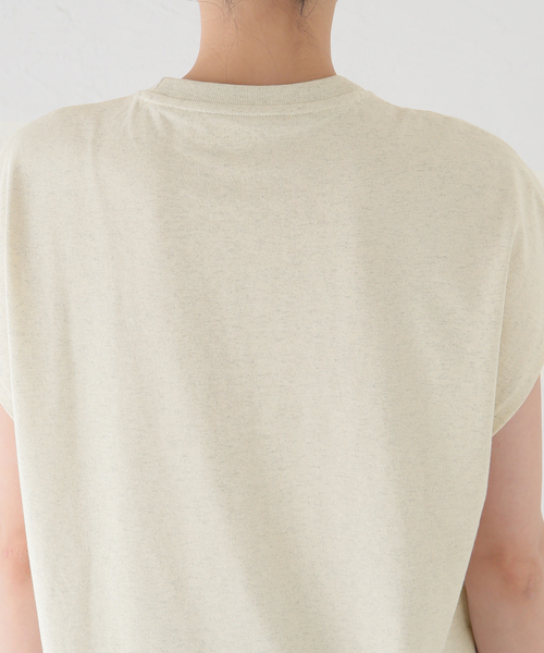 SLOBE IENA（スローブイエナ）の「DANTON/ダントン DOLMAN SLEEVE TEE DT-C0202（Tシャツ/カットソー・レディース・アイボリー/スカイブルー・FREE）」の13枚目の写真