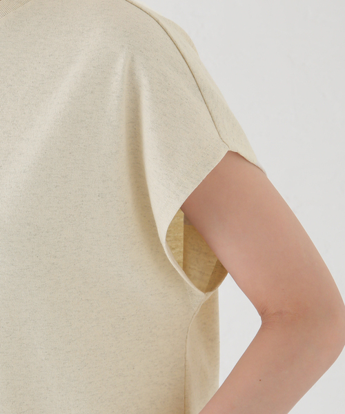 SLOBE IENA（スローブイエナ）の「DANTON/ダントン DOLMAN SLEEVE TEE DT-C0202（Tシャツ/カットソー・レディース・アイボリー/スカイブルー・FREE）」の14枚目の写真