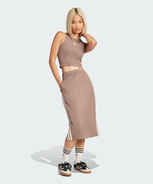 adidas（アディダス）の「エッセンシャルズ リブ タンクトップ / アディダスオリジナルス adidas Originals（タンクトップ・レディース・ブラック/ホワイト/ホワイト系その他/ブラウン・LARGE/XX-LARGE/X-SMALL/X-LARGE/SMALL/MEDIUM）」の21枚目の写真