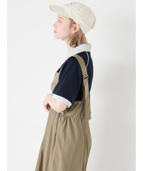 ehka sopo(エヘカソポ)の「ゲームシャツ(Tシャツ/カットソー・レディース・グリーン/オフホワイト/サックスブルー/ネイビー・F)」の9枚目の写真