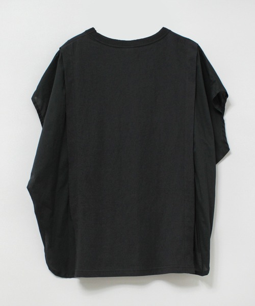 RNA-N(アールエヌエーエヌ)の「M2272 フレンチスリーブデザインプルオーバー(Tシャツ/カットソー・レディース・オフホワイト/ダークブラウン/ブラック・MEDIUM)」の5枚目の写真