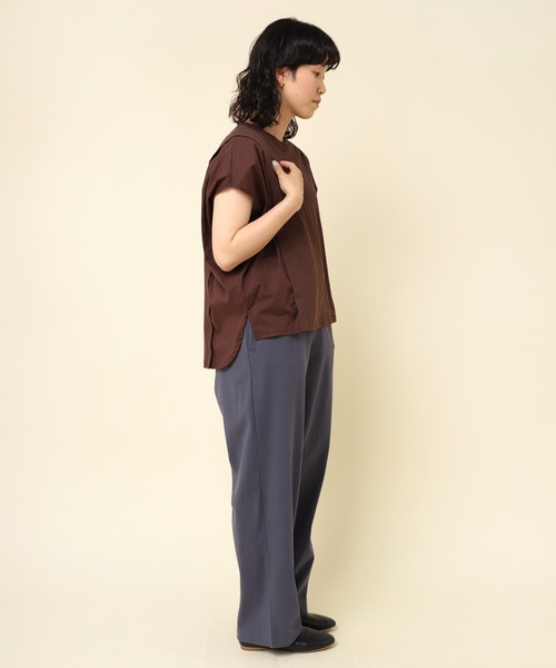 RNA-N(アールエヌエーエヌ)の「M2272 フレンチスリーブデザインプルオーバー(Tシャツ/カットソー・レディース・オフホワイト/ダークブラウン/ブラック・MEDIUM)」の17枚目の写真