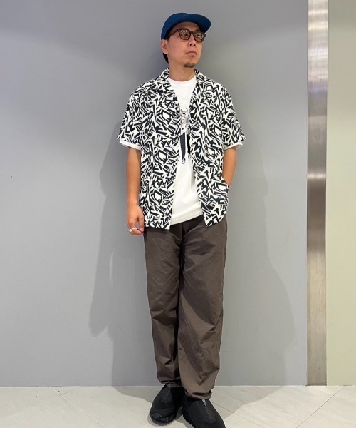 BEAVER(ビーバー)の「BAEXFATE/べクスフェイト アイスクールサテン開襟半袖シャツ(シャツ/ブラウス・メンズ・その他24/ホワイト/ブラック・L/M)」の9枚目の写真