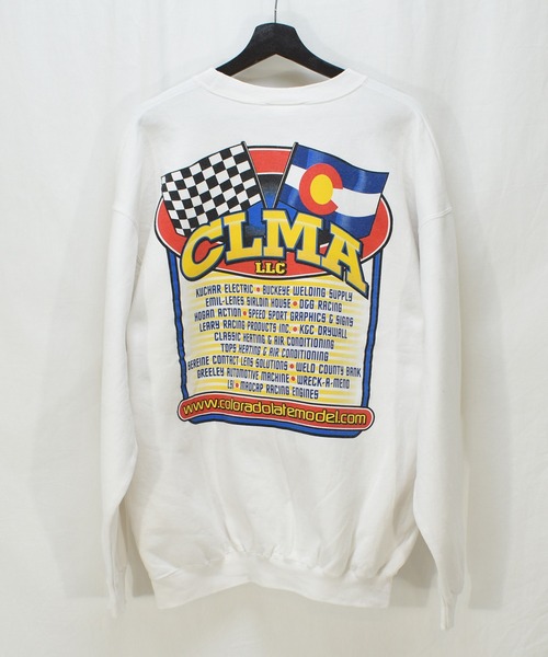 VINTAGE(ヴィンテージ)の「【ヴィンテージ古着】UNITED WE STAND UNITED WE RACE/ レース プリント スウェット(スウェット・メンズ・ホワイト・LARGE)」の10枚目の写真