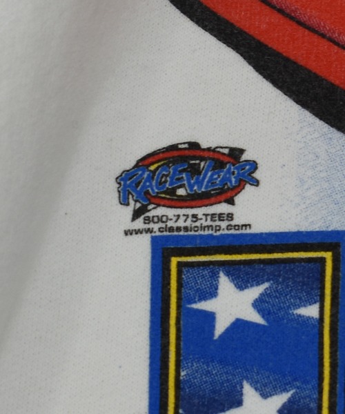 VINTAGE(ヴィンテージ)の「【ヴィンテージ古着】UNITED WE STAND UNITED WE RACE/ レース プリント スウェット(スウェット・メンズ・ホワイト・LARGE)」の8枚目の写真