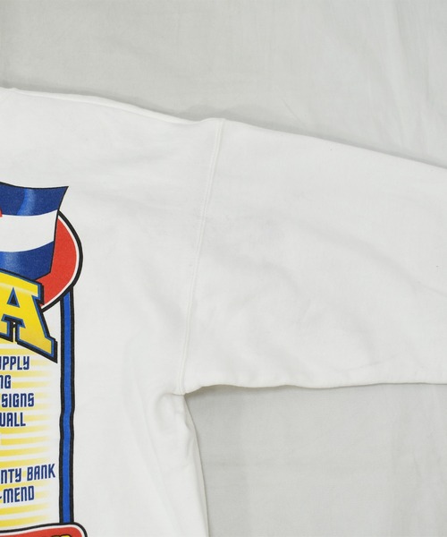 VINTAGE(ヴィンテージ)の「【ヴィンテージ古着】UNITED WE STAND UNITED WE RACE/ レース プリント スウェット(スウェット・メンズ・ホワイト・LARGE)」の5枚目の写真