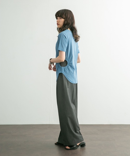 KBF（ケイビーエフ）の「サイドオープンカットソー（Tシャツ/カットソー・レディース・グリーン/ブルー/ブラウン・ONE）」の21枚目の写真