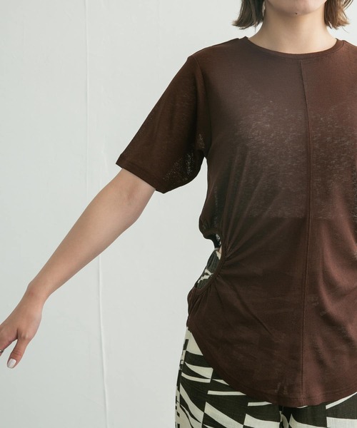 KBF（ケイビーエフ）の「サイドオープンカットソー（Tシャツ/カットソー・レディース・グリーン/ブルー/ブラウン・ONE）」の15枚目の写真