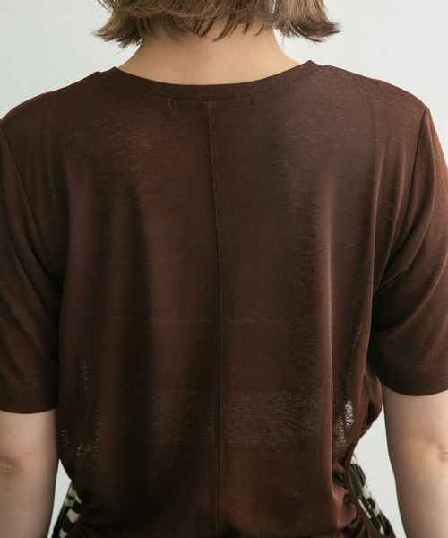 KBF（ケイビーエフ）の「サイドオープンカットソー（Tシャツ/カットソー・レディース・グリーン/ブルー/ブラウン・ONE）」の13枚目の写真