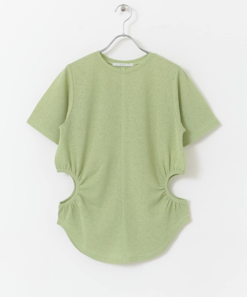 KBF（ケイビーエフ）の「サイドオープンカットソー（Tシャツ/カットソー・レディース・グリーン/ブルー/ブラウン・ONE）」の12枚目の写真