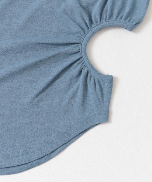 KBF（ケイビーエフ）の「サイドオープンカットソー（Tシャツ/カットソー・レディース・グリーン/ブルー/ブラウン・ONE）」の9枚目の写真