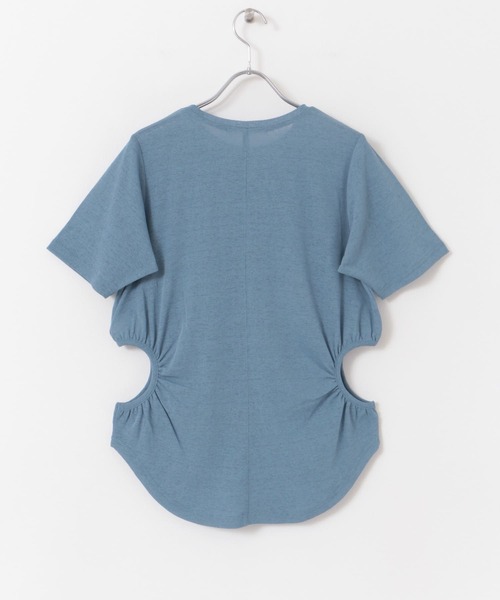 KBF（ケイビーエフ）の「サイドオープンカットソー（Tシャツ/カットソー・レディース・グリーン/ブルー/ブラウン・ONE）」の8枚目の写真