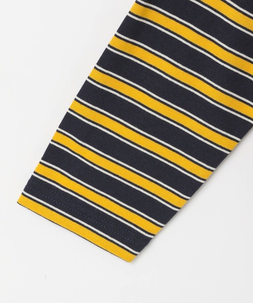 LOWRYS FARM（ローリーズファーム）の「マルチボーダーロングスリーブ　 134387（Tシャツ/カットソー・キッズ・ネイビー/グリーン/バーガンディー・110cm/120cm/130cm/140cm/150cm）」の7枚目の写真