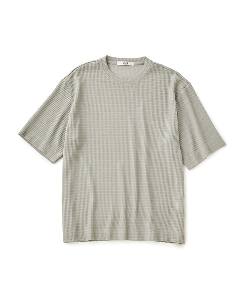  j.n.r.d（ジェー・エヌ・アール・ディー）の「j.n.r.d/エアリーアイレットハーフスリーブTシャツ（Tシャツ/カットソー・メンズ・グレー/ネイビー/ベージュ・LL/M/L）」の2枚目の写真
