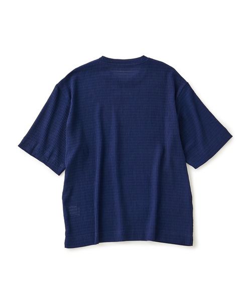  j.n.r.d（ジェー・エヌ・アール・ディー）の「j.n.r.d/エアリーアイレットハーフスリーブTシャツ（Tシャツ/カットソー・メンズ・グレー/ネイビー/ベージュ・LL/M/L）」の5枚目の写真