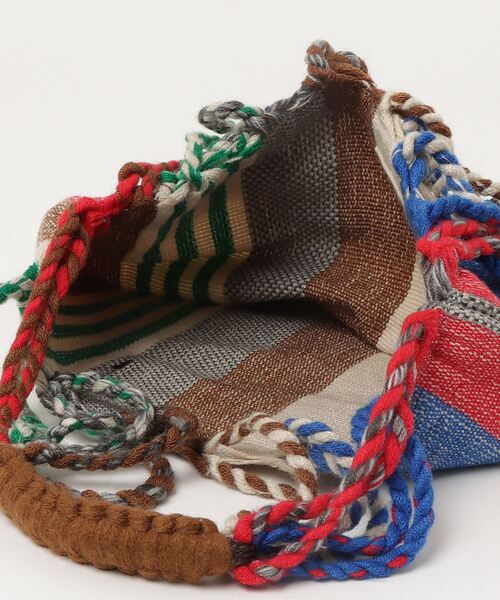 MARNI マルニ　ミニハンモックバッグ ブラウン マルチカラー MARNI MARKET HAMMOCK クロシェ ミニ